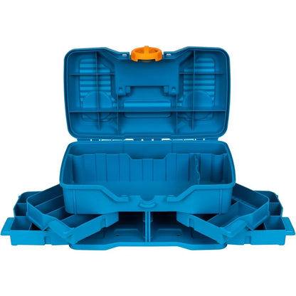 Medium Fishing Tackle Box with 4 Pivot Trays and 23 Compartments