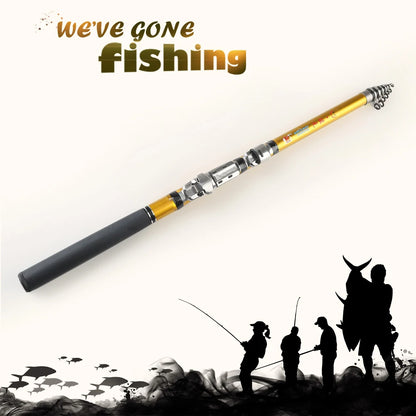 Carbon Telescopic Fishing Rod 1.5m 1.8m 2.1m Travel Rod