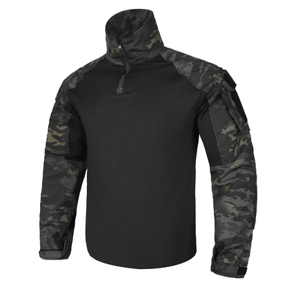 Shirt with Elbow Pads For Hunting  Tops  Tiger Stripes Shirts