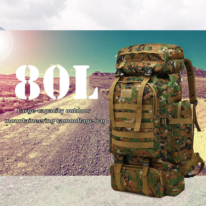 80L Tactical Backpack Outdoor Military Rucksacks