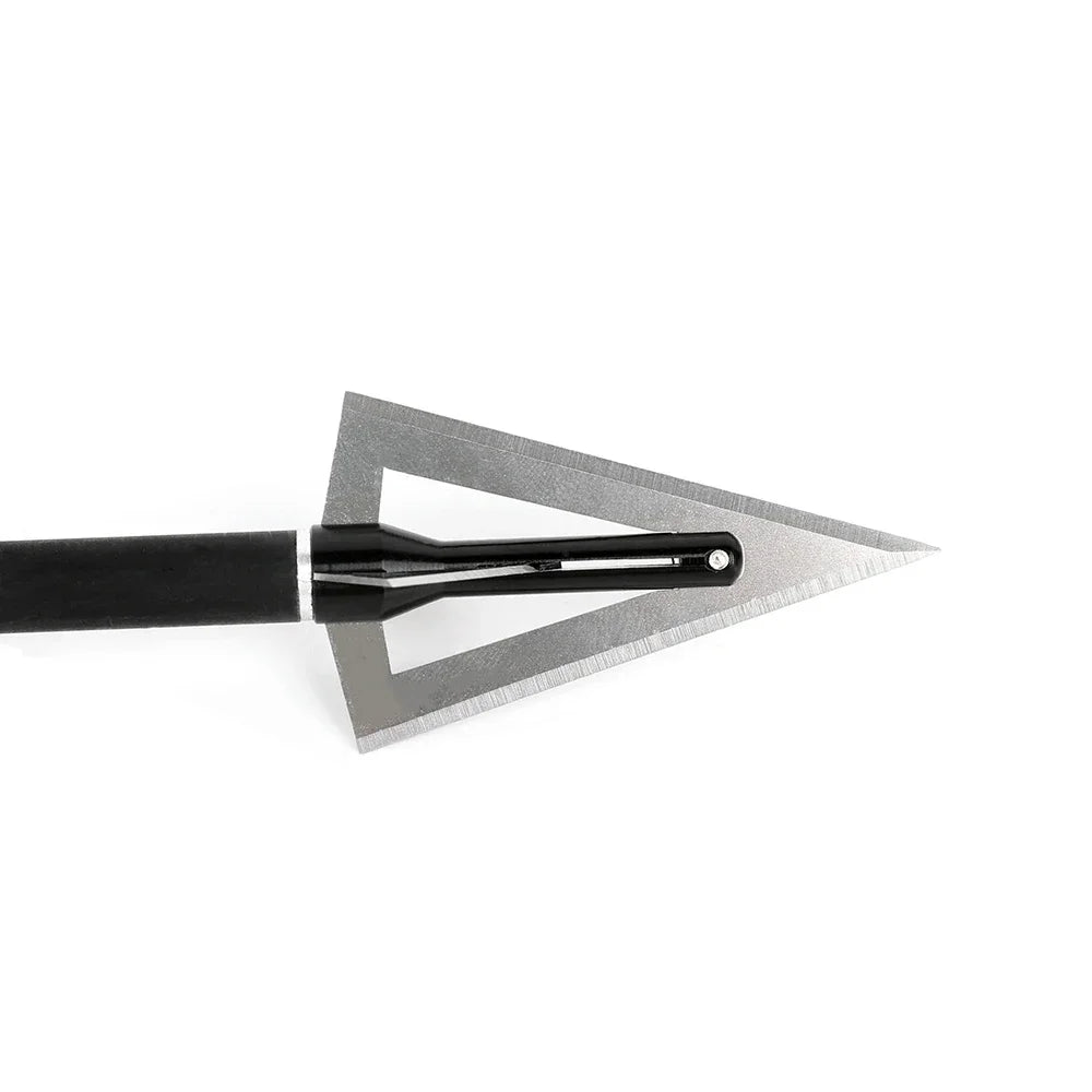 Archery Broadheads 12pcs 120grain Aluminum Steel Screw-in Arrowheads for Hunting