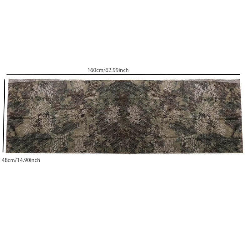 Large Camouflage Scarf Sniper Hunter Mesh Face Scar