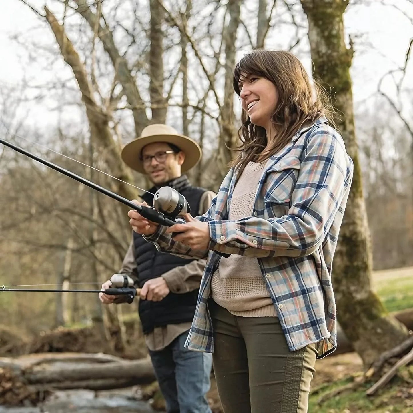 70.86inch Black and Golden Lure Rod