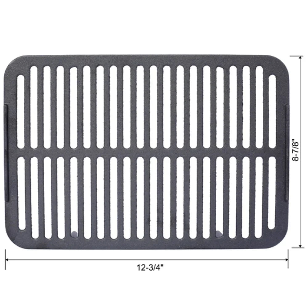 Oval Cast Iron Portable Charcoal Grill and Tabletop Cast Iron Skillet