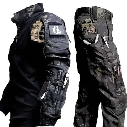 Camo Suits Tactical Shirts Training Sets Multi-pocket Army Multicam Uniforms Work Wear Pants Hunting Clothes Wear-resisting