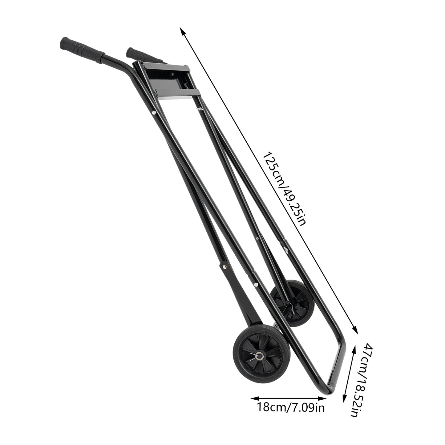 Outboard Boat Motor Stand Cart, Outboard Engine Stand Carrier Cart Dolly Multi Portable Folding Boat Engine Trolley with 2 Wheels for Motor Storage Repair and Maintenance