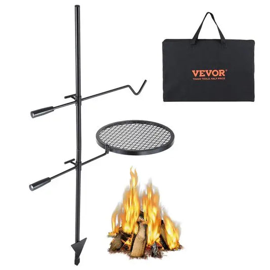 Swivel Campfire Grill Grate over Fire Pits,