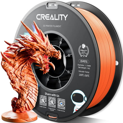 CREALITY PETG Filament 1.75mm 3D Printer Filament 1kg  Neatly Wound Spool