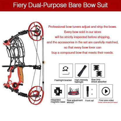 Compound Bow Pulley Bow, Steel Ball and Arrow Dual-purpose Adult Bow High Precision Shooting