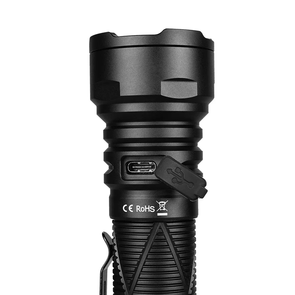 SOFIRN SR15 Rechargeable Flashlight 4500lm Super Bright Long Beam Distance EDC Torch for Camping Fishing
