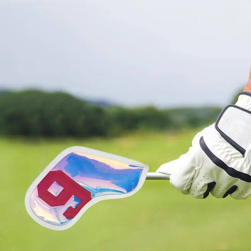 10pcs Golf Club Cover Driver Fairway Hybrid Waterproof Protector Set