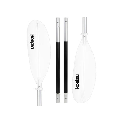 4-Piece Two Way Paddle Adjustable Floating Kayak Paddle Aluminium Alloy Stand Up Paddleboard Paddles