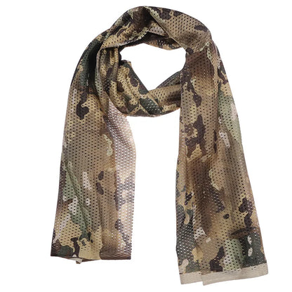 Large Camouflage Scarf Sniper Hunter Mesh Face Scar