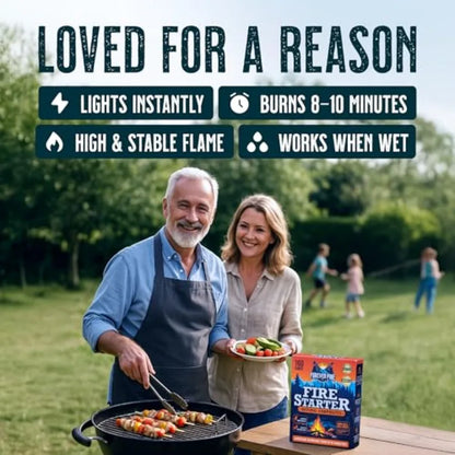 Fire Starter Cubes 160 pcs Waterproof Odorless Squares