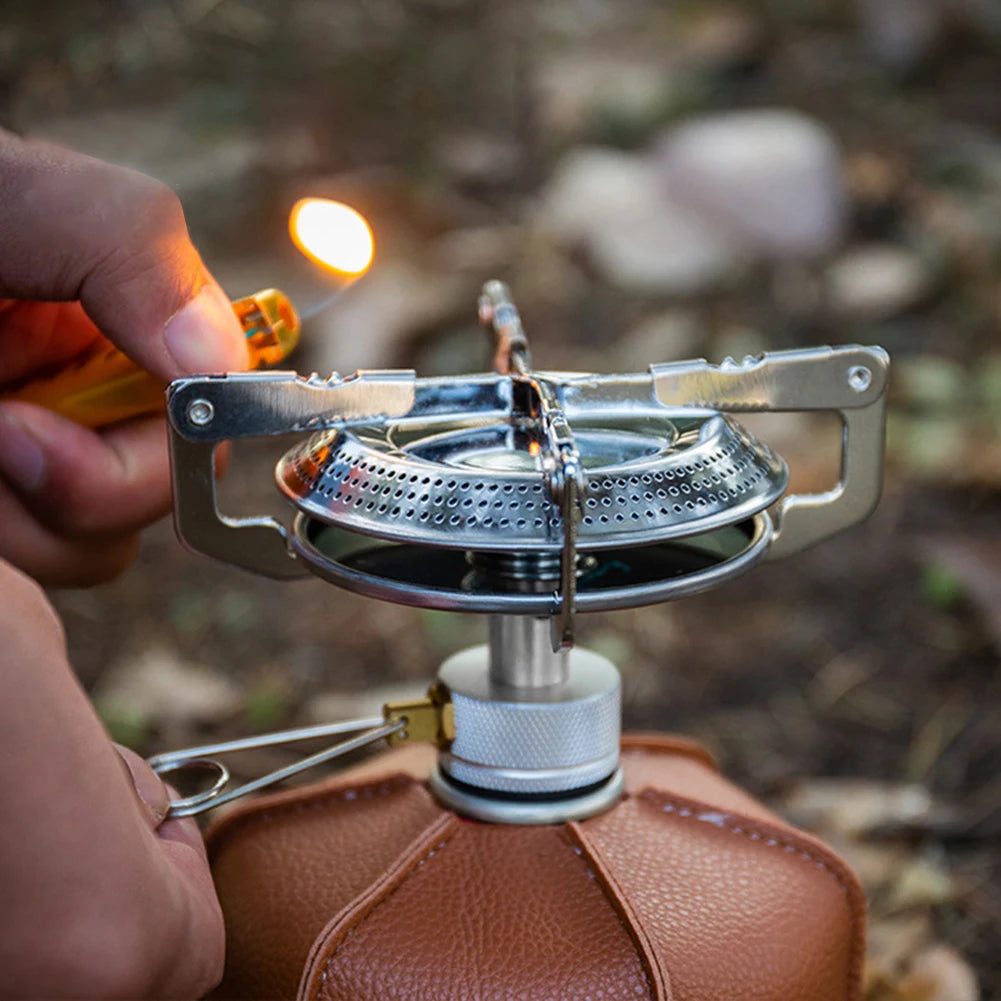 Portable Outdoor Camping Gas Stove with Adjustable Flame