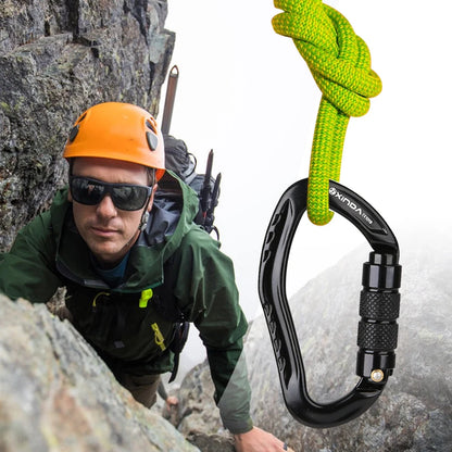 Carabiner Clip Aluminum Alloy Heavy Duty Carabiners Screw Lock