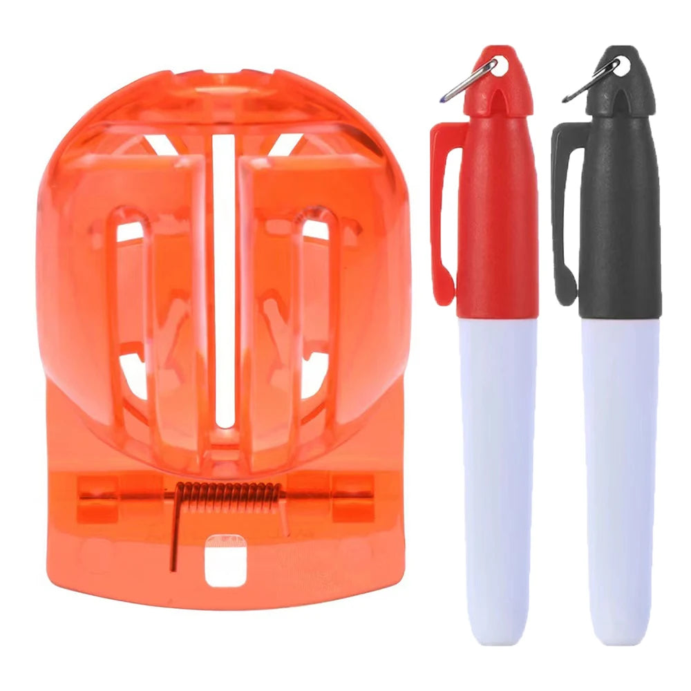 Easy-to-Use Golf Ball Line Clip, T-Shaped, Triple Line Marker
