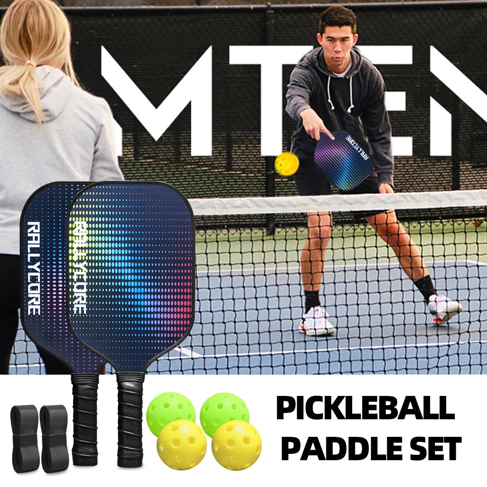 Perfect Pickleball Gift Set  Includes 2 Paddles, 4 Balls, Carry Bag,
