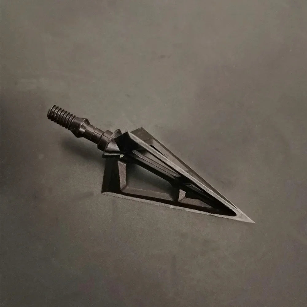 Archery Broadheads 12pcs 100 Grain 3 Fixed Blades Stainless Steel Screw-in