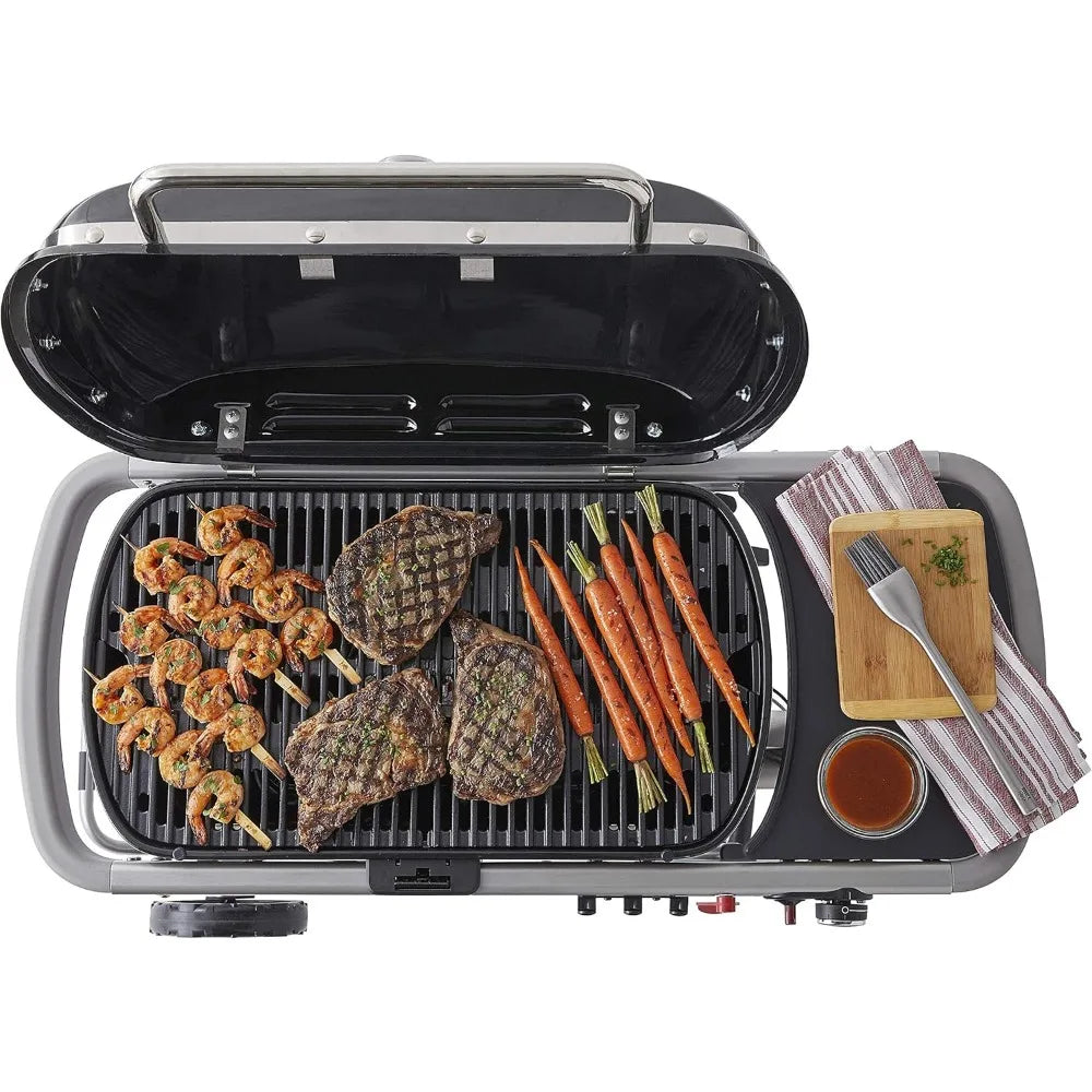 Portable Gas Grill in Black
