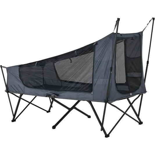 W- Camping Tent Cot, 1 Person, 1 Minute Easy Setup