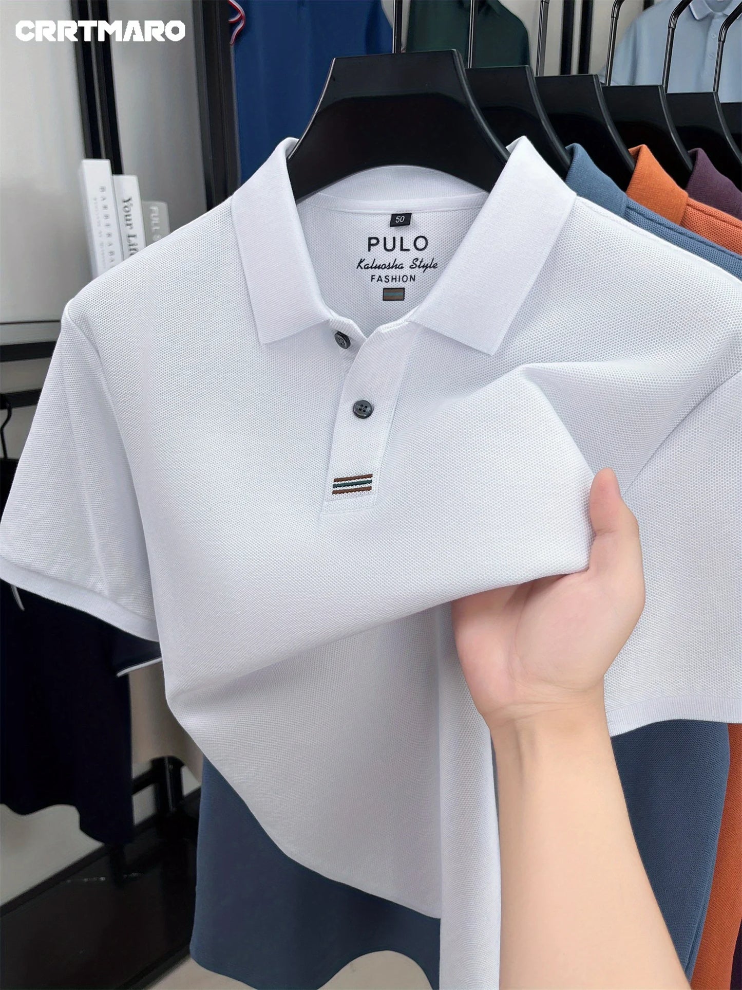 1 piece of high-quality cotton polo shirt  sweat wicki