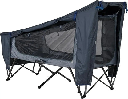 W- Camping Tent Cot, 1 Person, 1 Minute Easy Setup