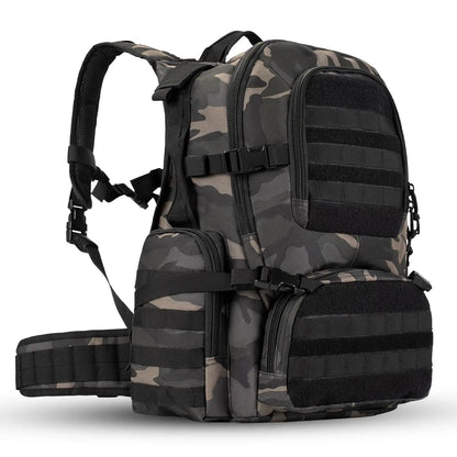 50L Tactical Backpack Military Style Camping Hiking Rucksack With Molle System