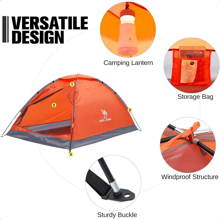 Camping Dome Tent 2 3 4 5 Person Lightweight Backpacking Tent