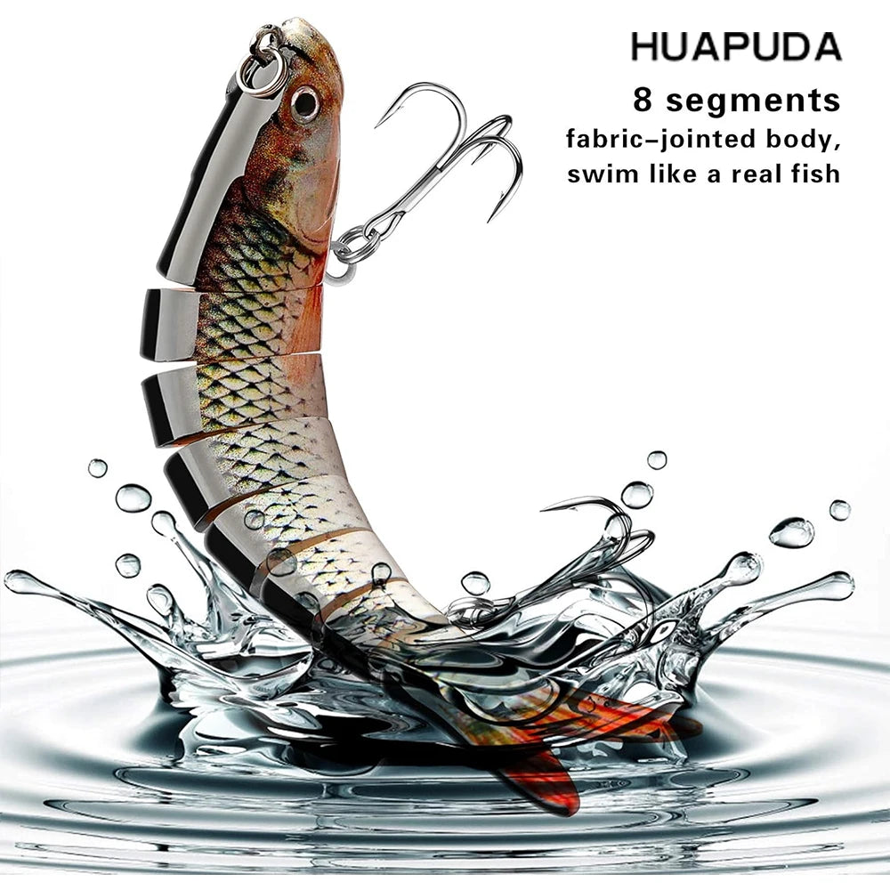 3 Pieces  Fishing Lures, Bionic Swim Bait, Realistic Bass Trout Crappie Swim Bait,