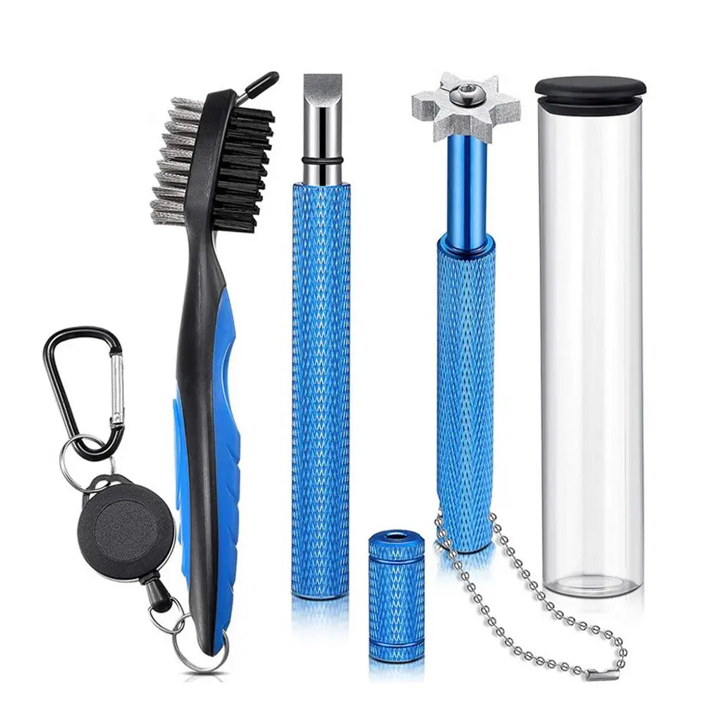 Golf Club Brush Sharpener Grooving Tool Cleaner Kit Cleaning Tool Accessories