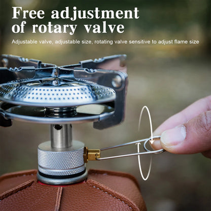 Portable Outdoor Camping Gas Stove with Adjustable Flame