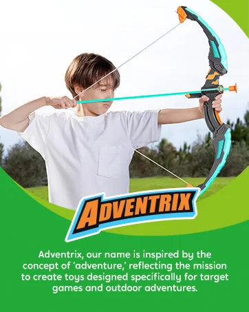 Kids Bow and Arrow Set LED Light Up Archery Toy With 9 Suction Cup Arrows Target for Kid Ages 6-12