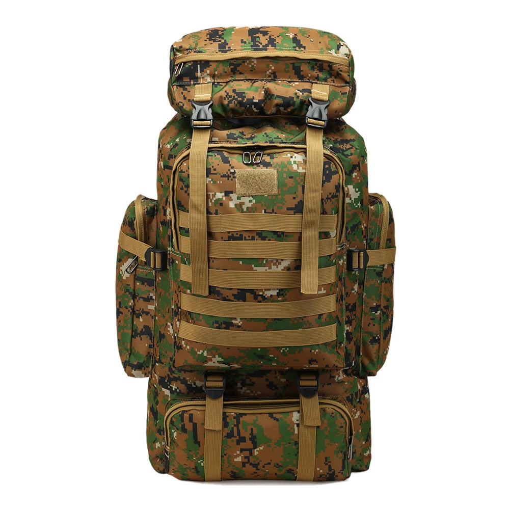 80L Tactical Backpack Outdoor Military Rucksacks