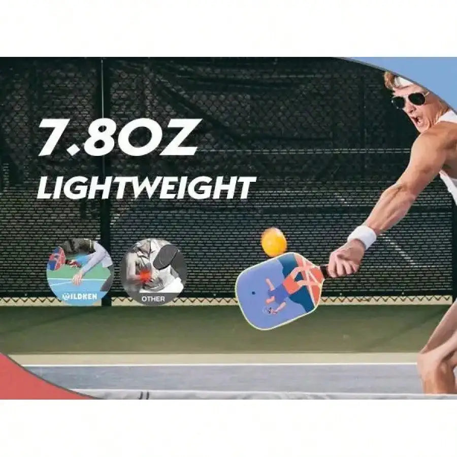 Pickleball Paddles,Double-Sided Pattern Pickle Ball PaddlesSet Of 2 With Non-Slip Ergonomic Absorbent Soft Grip PickleBall Rackets 2 Pack,Pickleball SetSport