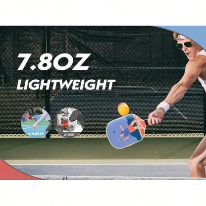 Pickleball Paddles,Double-Sided Pattern Pickle Ball PaddlesSet Of 2 With Non-Slip Ergonomic Absorbent Soft Grip PickleBall Rackets 2 Pack,Pickleball SetSport