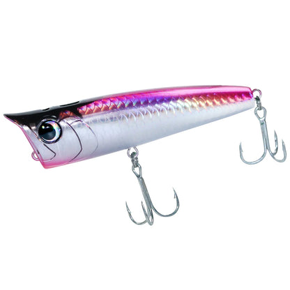 Floating Fishing Lure with Hook Topwater Bubble Baits 3D Eyes Minnow Popper Crank Baits