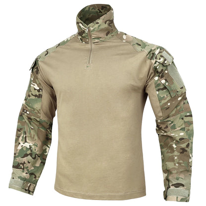 Shirt with Elbow Pads For Hunting  Tops  Tiger Stripes Shirts