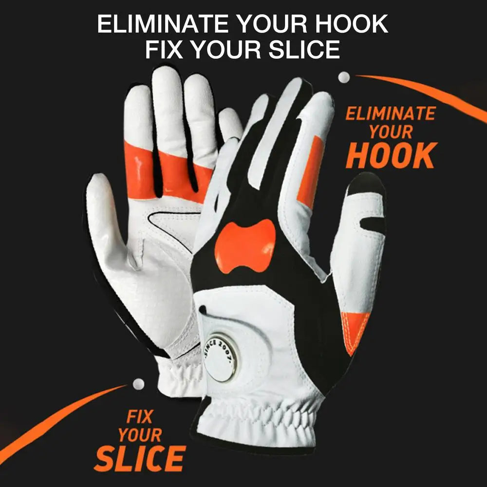 Left Hand Golf Gloves Grip Trainer Reduce Golf Hook Ball Corrector Gloves