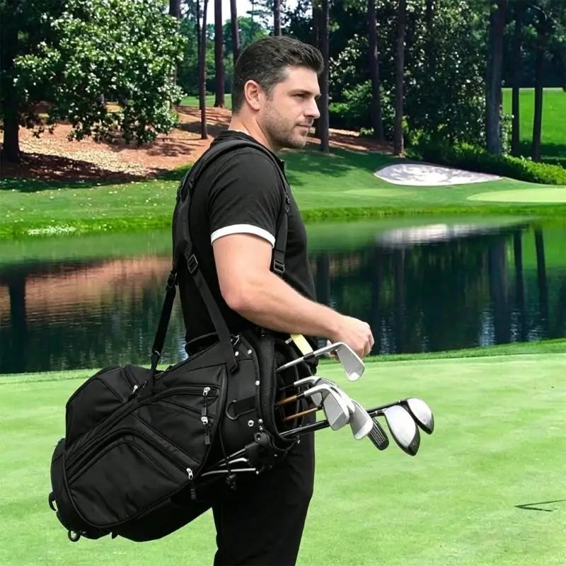 Golf Bag Strap Adjustable Bag Strap Replacement Golf Bag Double Shoulder Strap