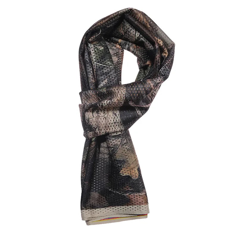 Large Camouflage Scarf Sniper Hunter Mesh Face Scar
