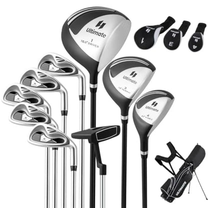 Men's Golf Clubs Set with 460CC Driver Fairway Wood Hybrid Irons Putter