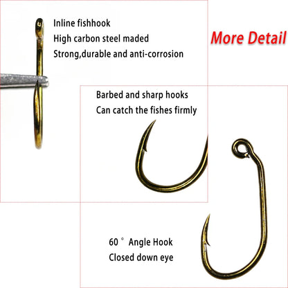 30pcs #10 #12# #14 #16 60°Angle Jig Hook Barbed High Carbon Steel Fly Tying Hook For Wet Euro Nymphs Trout Perch