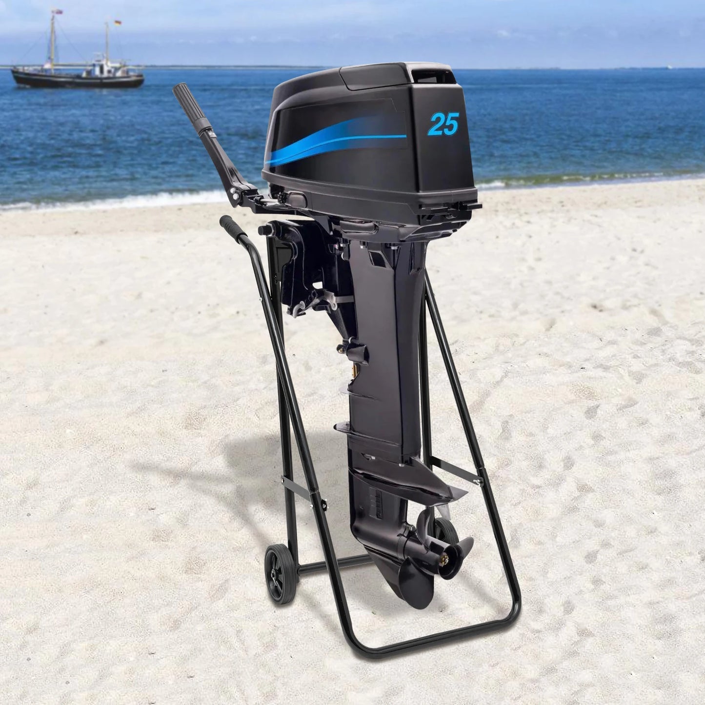 Outboard Stand for Long and Short Shaft Foldable Engine  Outboard Trolley