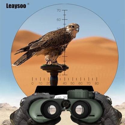 7x50 HD Binoculars High Power Low Light Night Vision Binoculares with Directional Compass Rangefinder