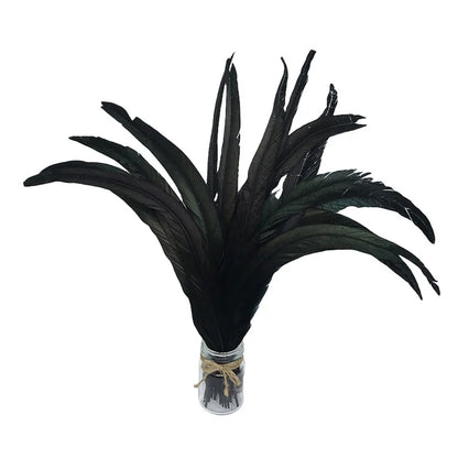 100pcs 25-40cm Wholesale Rooster Feathers Wedding Crafts DIY Natural Feather