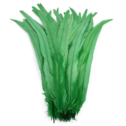 100pcs 25-40cm Wholesale Rooster Feathers Wedding Crafts DIY Natural Feather