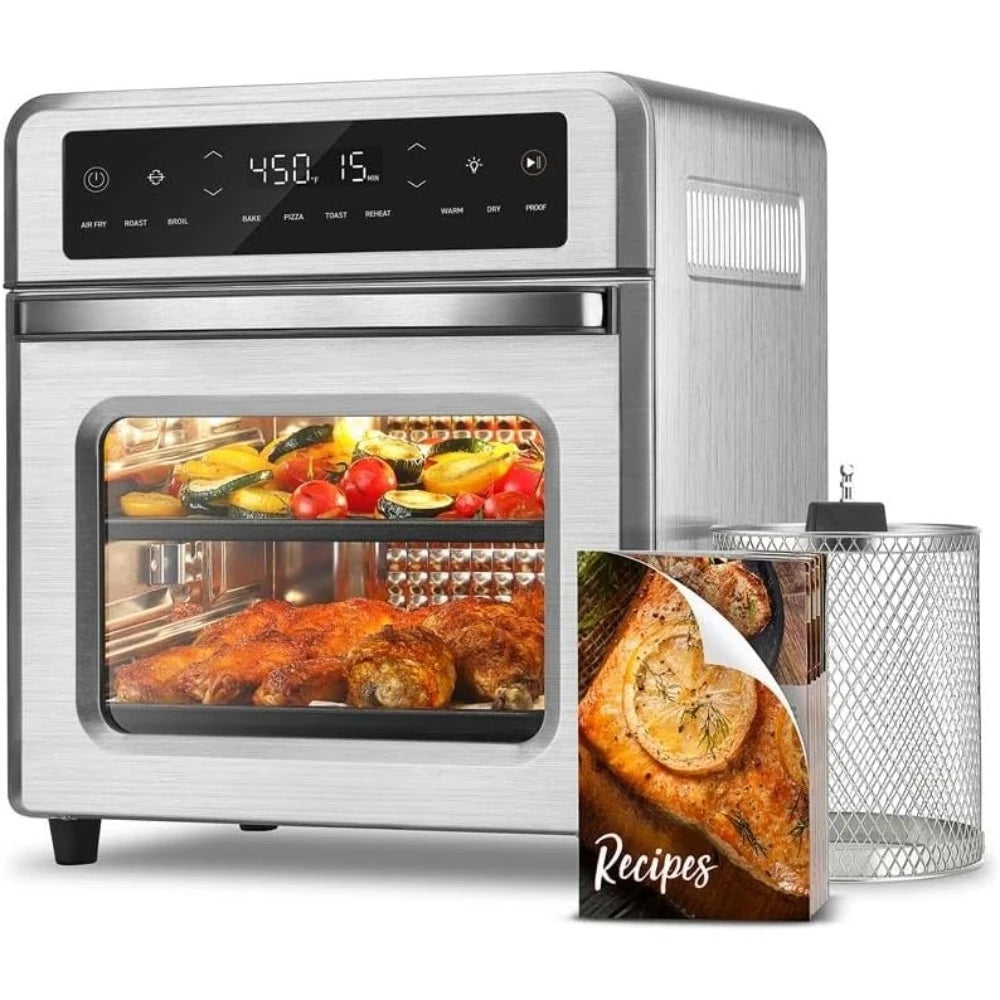 13Qt 11-in-1 Air Fryer Oven Combo with Rotisserie  Includes Recipe Book 6