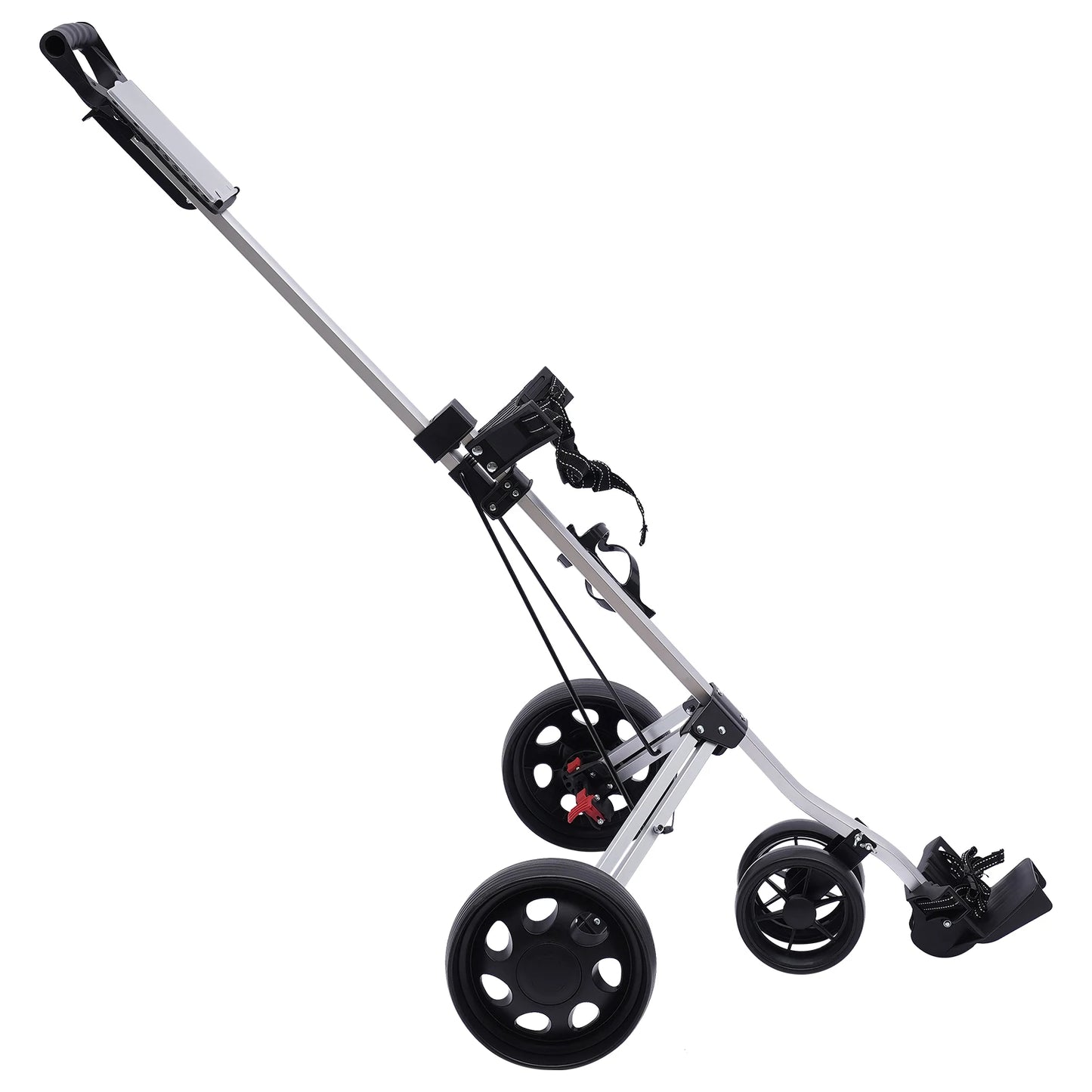 3-Wheel Golf Push Cart, Portable Foldable Golf Cart
