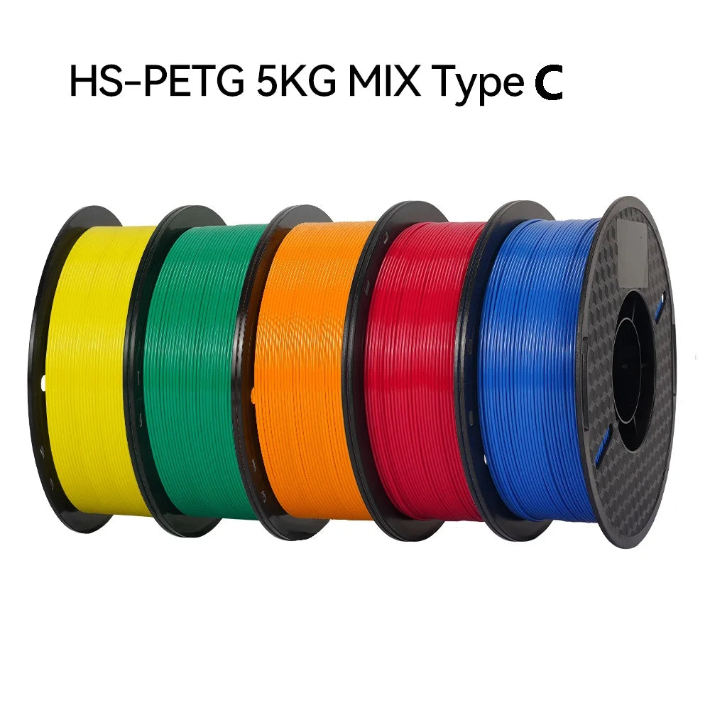 5/10KG High speed PETG For 3D Printer Bambu Lab Filament 40-500mm/s Hyper